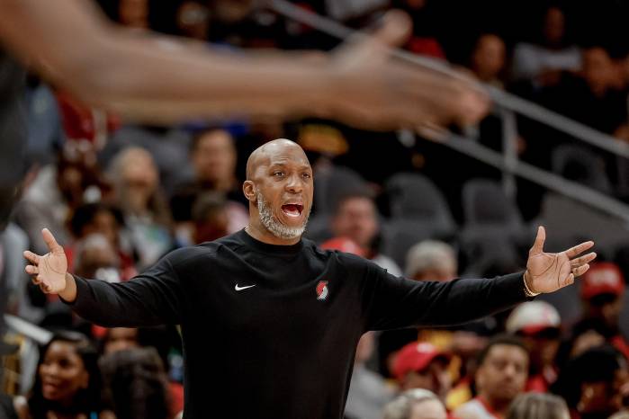 Chauncey Billups, entrenador de los Portland Trail Blazers de la NBA.