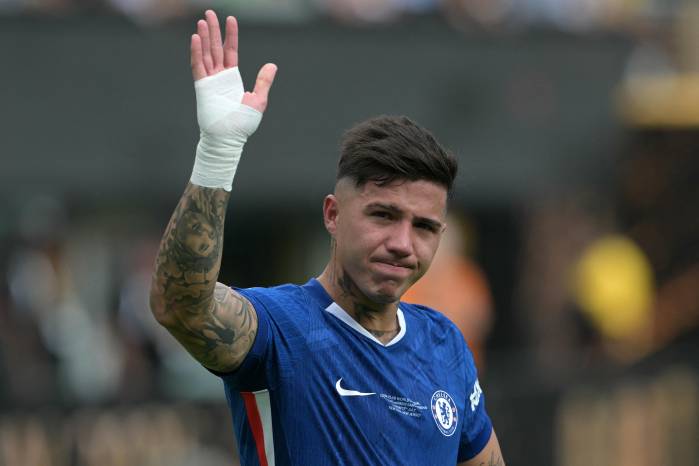 El mediocampista argentino del Chelsea, Enzo Fernández.