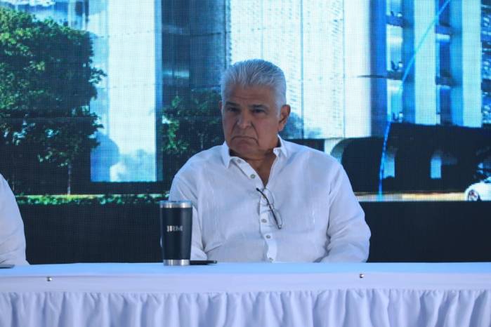 El presidente de la República, José Raúl Mulino