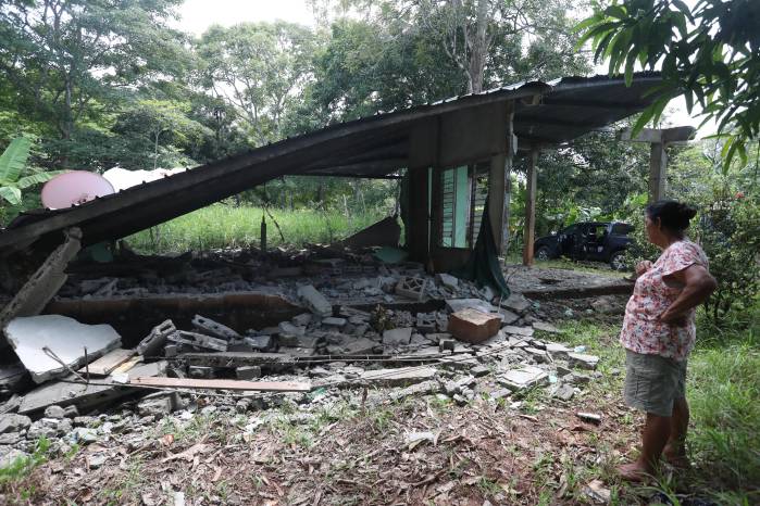 CIUDAD DE PANAMÁ 11-10-26 Casa en el sector de La Casica en Tonosí. la Estrella de Panamá/ Erick Marciscano