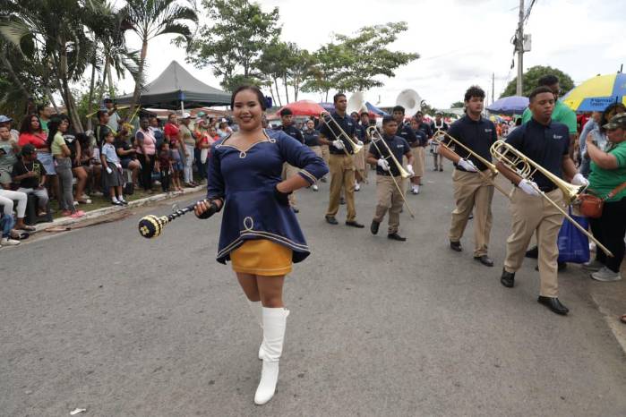 Las bandas musicales dieron un extenso repertorio de presentaciones.