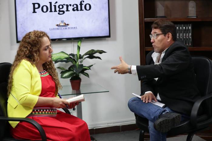 Euclides Antonio Méndez durante entrevista para El Polígrafo con La Estrella de Panamá.