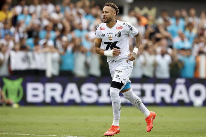 El delantero del Santos, Neymar.