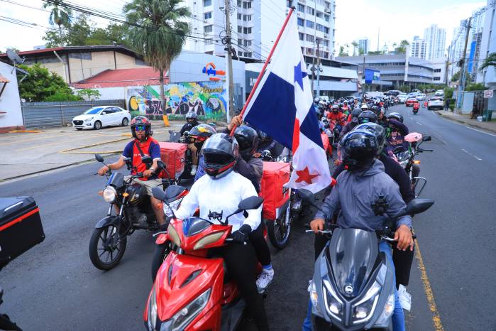 Los motorizados de PedidosYa se declararon en paro desde el pasado 13 de abril.