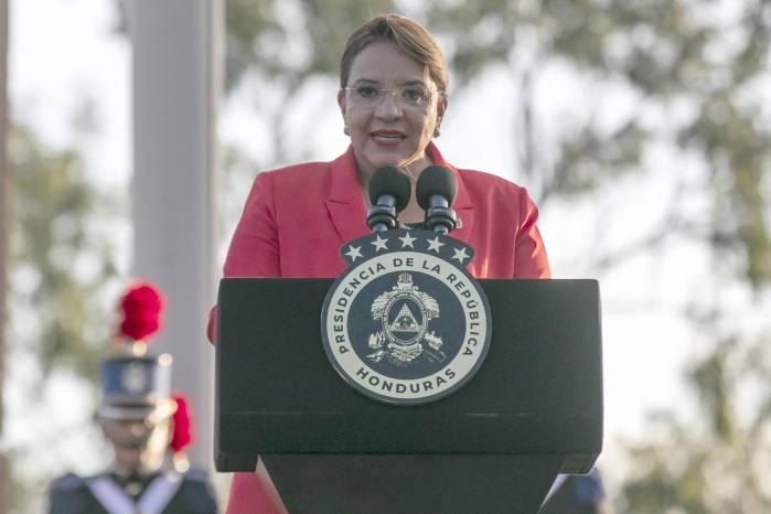 Fotografía de archivo de la presidenta de Honduras, Xiomara Castro.