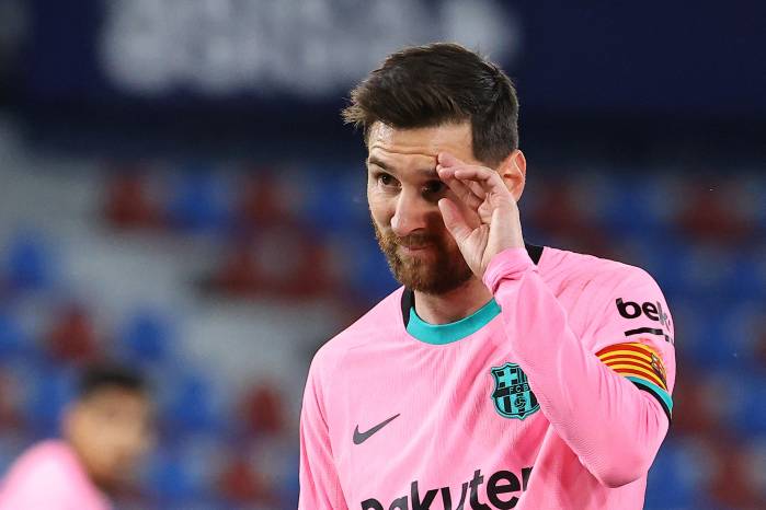 Lionel Messi durante uno de sus últimos partidos con el FC Barcelona.