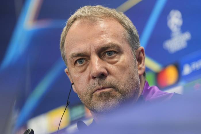 El técnico alemán del FC Barcelona, Hansi Flick.