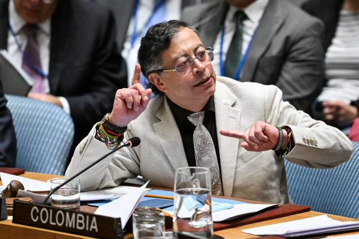 Gustavo Petro realizó las declaraciones desde Nueva York durante una sesión del Consejo de Seguridad de la ONU.