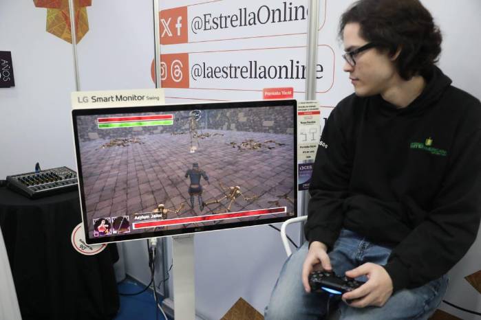 Marcos Batista ha desarrollado varios proyectos, pero su creación más destacada hasta el momento es Crunch Souls, un videojuego.