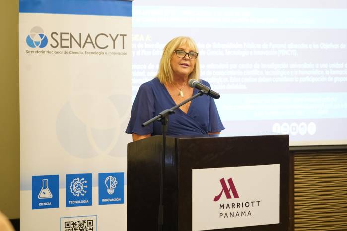 Dra. Sandra Sharry, secretaria técnica del Sistema Nacional de Investigación (SNI) de la Senacyt y directora del SNI AIP