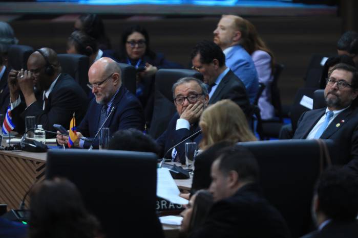Delegados en la Asamblea General de la OEA.