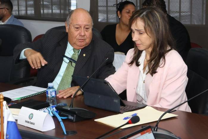 La viceministra de Economía y Finanzas, Ada Gabriela Saiz, sustentó el traslado de fondos.