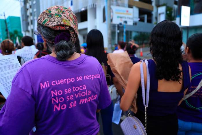 Imagen de la marcha en Panamá