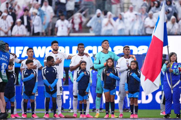 Jugadores de la selección de Panamá.