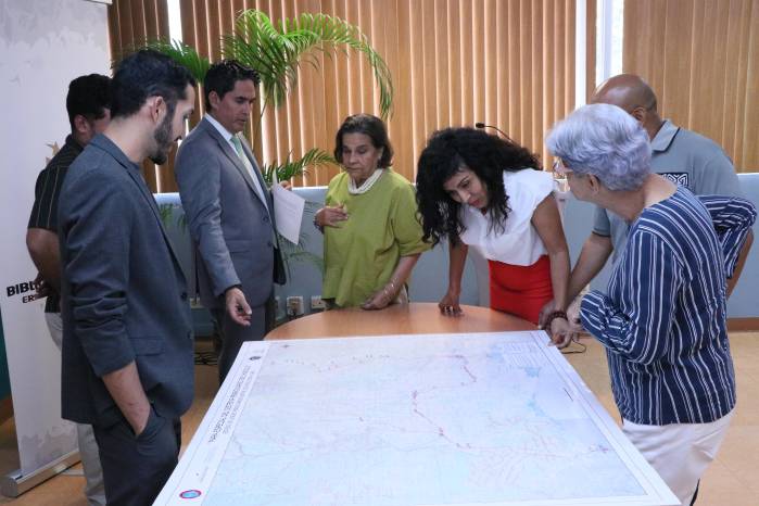 El mapa se develó el pasado 13 de noviembre en la Biblioteca Nacional.