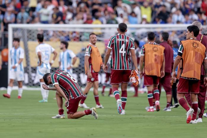 El equipo del Fluminense celebrando la victoria ante el Ulsan.