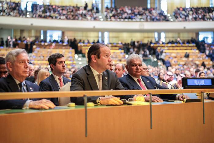 El presidente José Raúl Mulino participa de la Asamblea General de la ONU