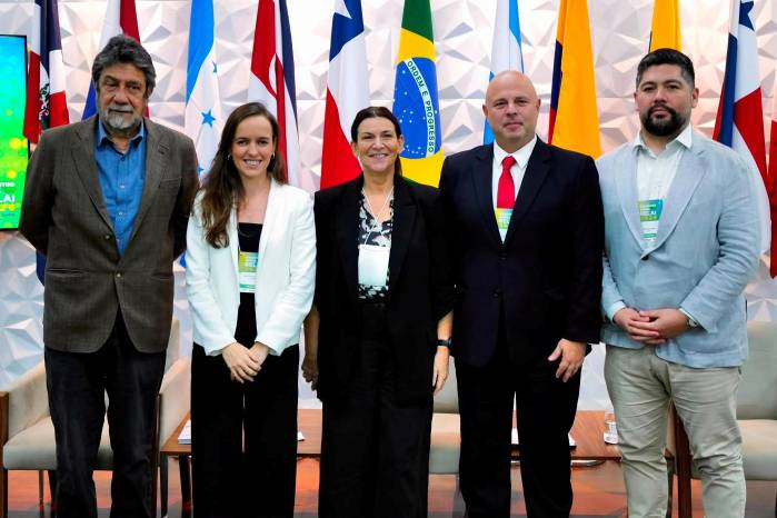 Grupal: Virgilio Almedia, Joana Souza de Meirelles (Finep, Brasil), Ana Castillo, Pablo De Chiara y Fernando Vargas.