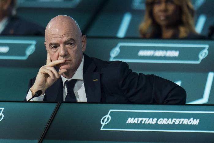 El presidente de FIFA, Gianni Infantino, durante el 76º Congreso de la FIFA, celebrado en Canadá el 30 de abril.
