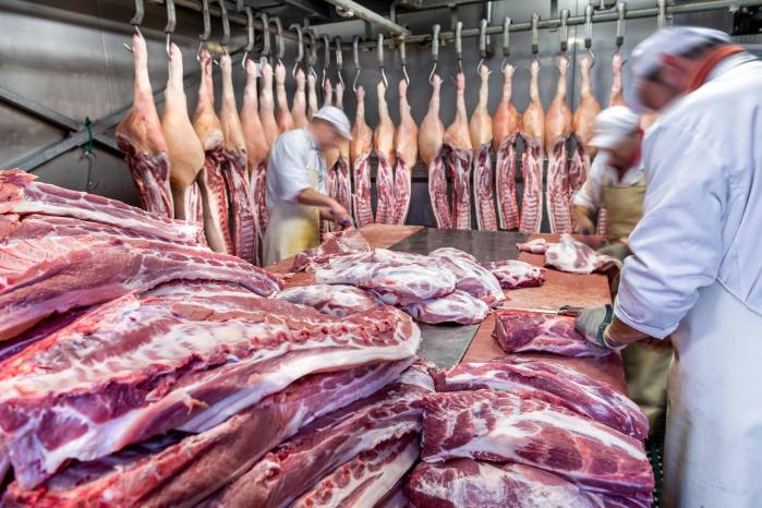 El incremento conjunto del sacrificio de ganado porcino y vacuno eleva directamente la disponibilidad y producción de carnes en el país.