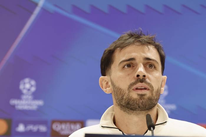 El centrocampista portugués del Manchester City Bernardo Silva.