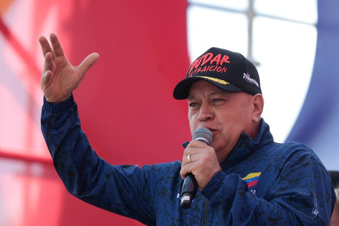 El ministro de Justicia y Paz de Venezuela, Diosdado Cabello.