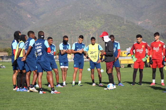 La selección de Panamá sub-20 durante un entrenamiento.