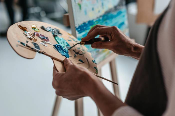 La pintura favorece la creatividad.