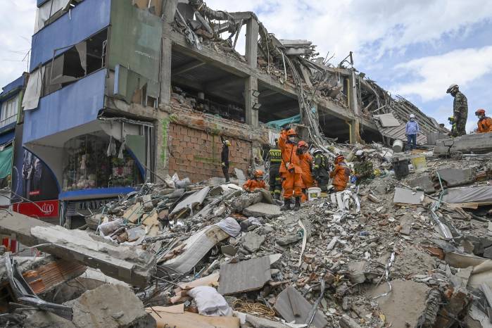Terremoto de magnitud 7,2 registrado en Colombia.
