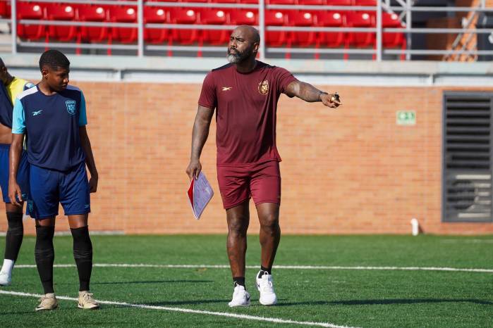 El entrenador de la selección sub-17 de Panamá, Felipe Baloy.