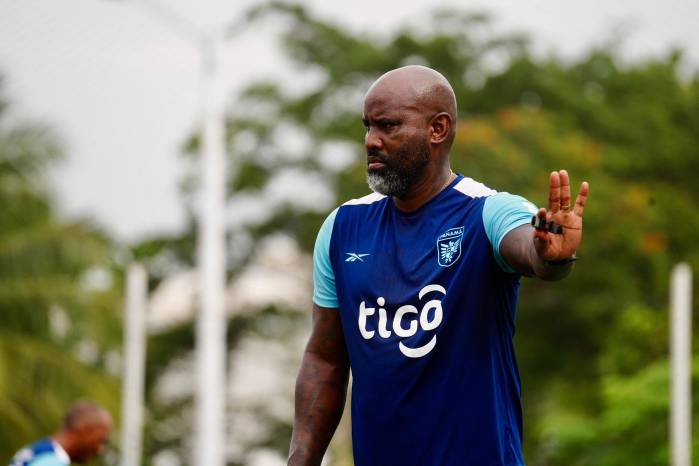 El entrenador de la selección sub-20 de Panamá, Felipe Baloy.
