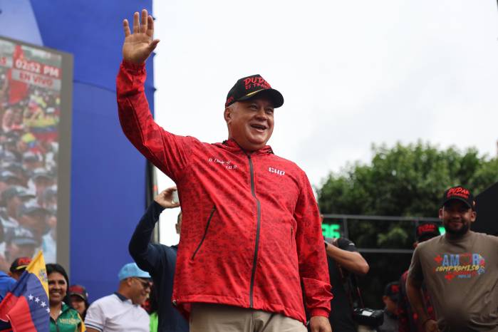 Fotografía de archivo del ministro de Interior de Venezuela, Diosdado Cabello.