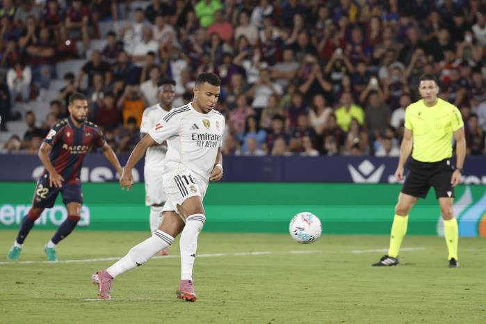El delantero del Real Madrid Kylian Mbappé.