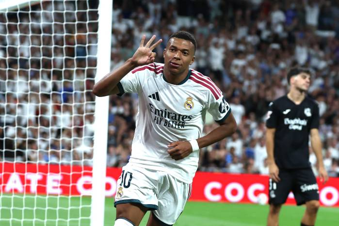 El delantero francés del Real Madrid, Kylian Mbappé.