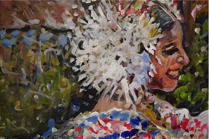 ’La bella santeña’ del artista cubano Ernesto Córdova.