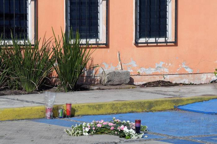 Vista de un homenaje en honor a Claudia Tacoronte Aguilera, una estudiante española asesinada a la entrada de la Casa de la Cultura de Cuautla, en el estado de Morelos, México, el 14 de septiembre de 2026.