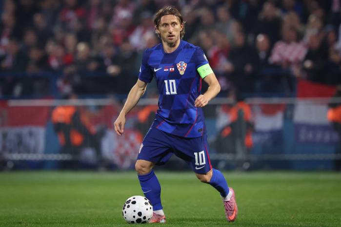 El jugador de la selección de Croacia, Luka Modric.