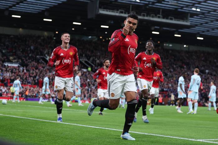 El jugador del United, Casemiro.