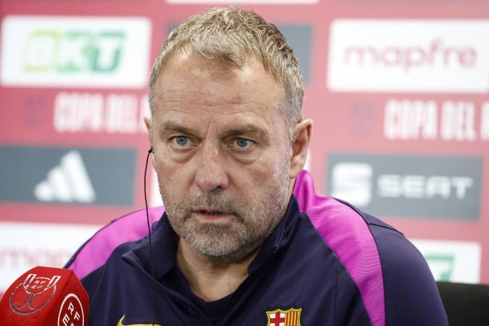 El entrenador del FC Barcelona, Hansi Flick.