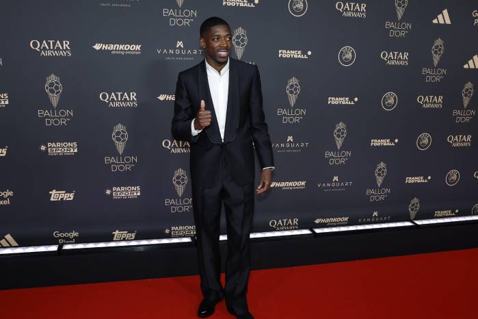 Ousmane Démbélé, a su llegada a la gala de entrega del Balón de Oro.