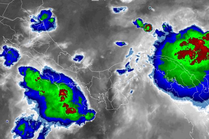 Mapa satelital compartido por el Imhpa.
