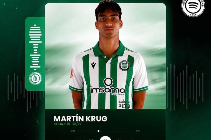 Martín Krug jugará en la tercera división de España.