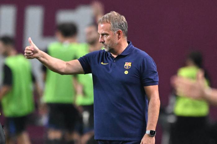 El entrenador del FC Barcelona, Hansi Flick.