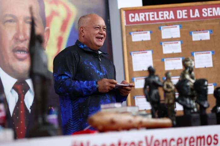 Imagen del el vicepresidente Sectorial de Política, Seguridad Ciudadana y Paz, capitán Diosdado Cabello Rondón durante actividades en el estado Zulia.
