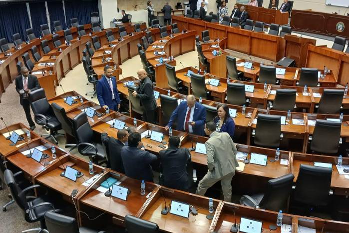 Pleno de la Asamblea Nacional antes de que iniciara el pleno legislativo de este lunes 4 de agosto de 2025.