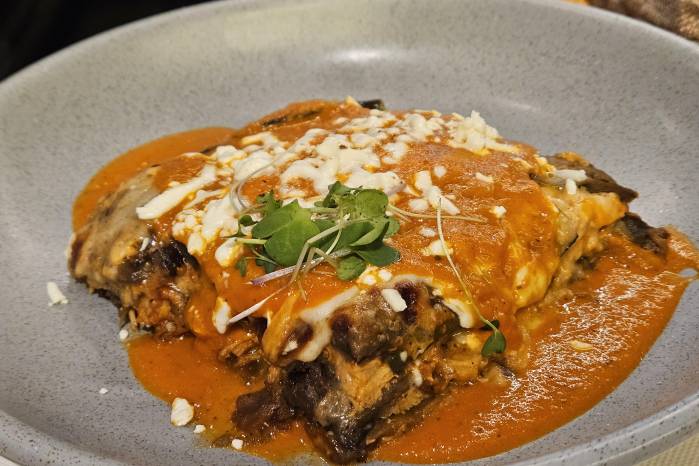 Lasagna de berenjenas.