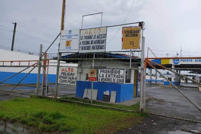 Parte de uno de los puntos de acceso al puerto, que tiene la empresa Chiquita Panamá.