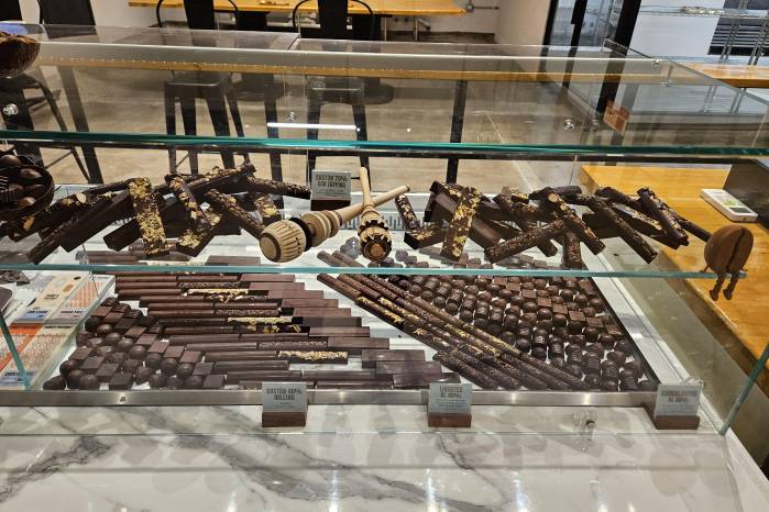 Variedad de chocolates.