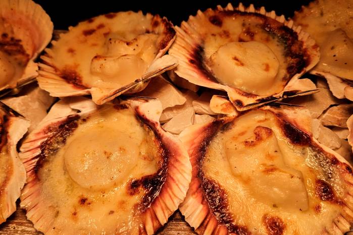 Conchitas a la parmesana.