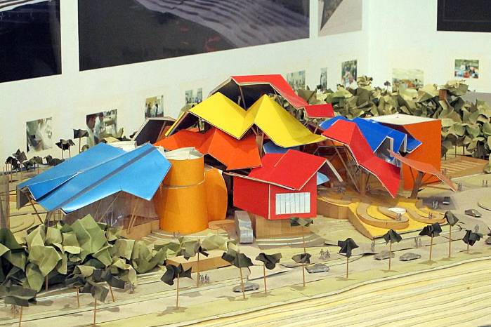 Maqueta del museo de la Biodiversidad.
